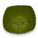 Platos hondo de plástico color verde 15x6cm